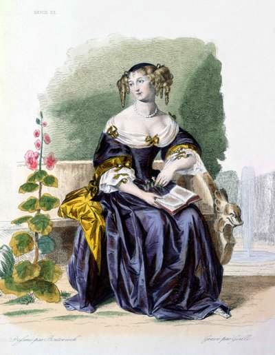 صورة مدام دي لافاييت (1634-93) المنقوشة بواسطة جيل بواسطة فريدريش بوتيرويك